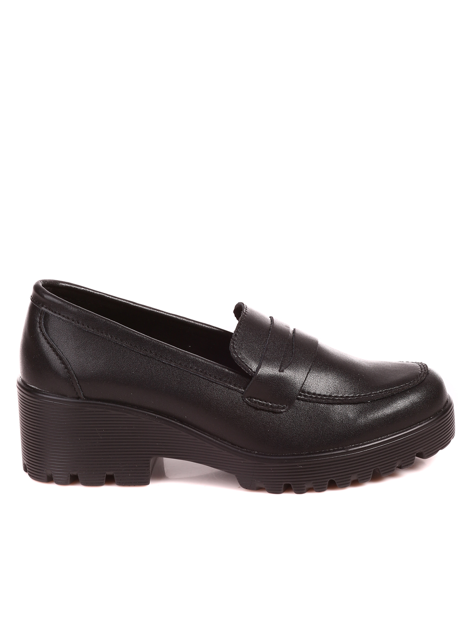 Елегантни дамски обувки от естествена кожа 3AF-22666 black