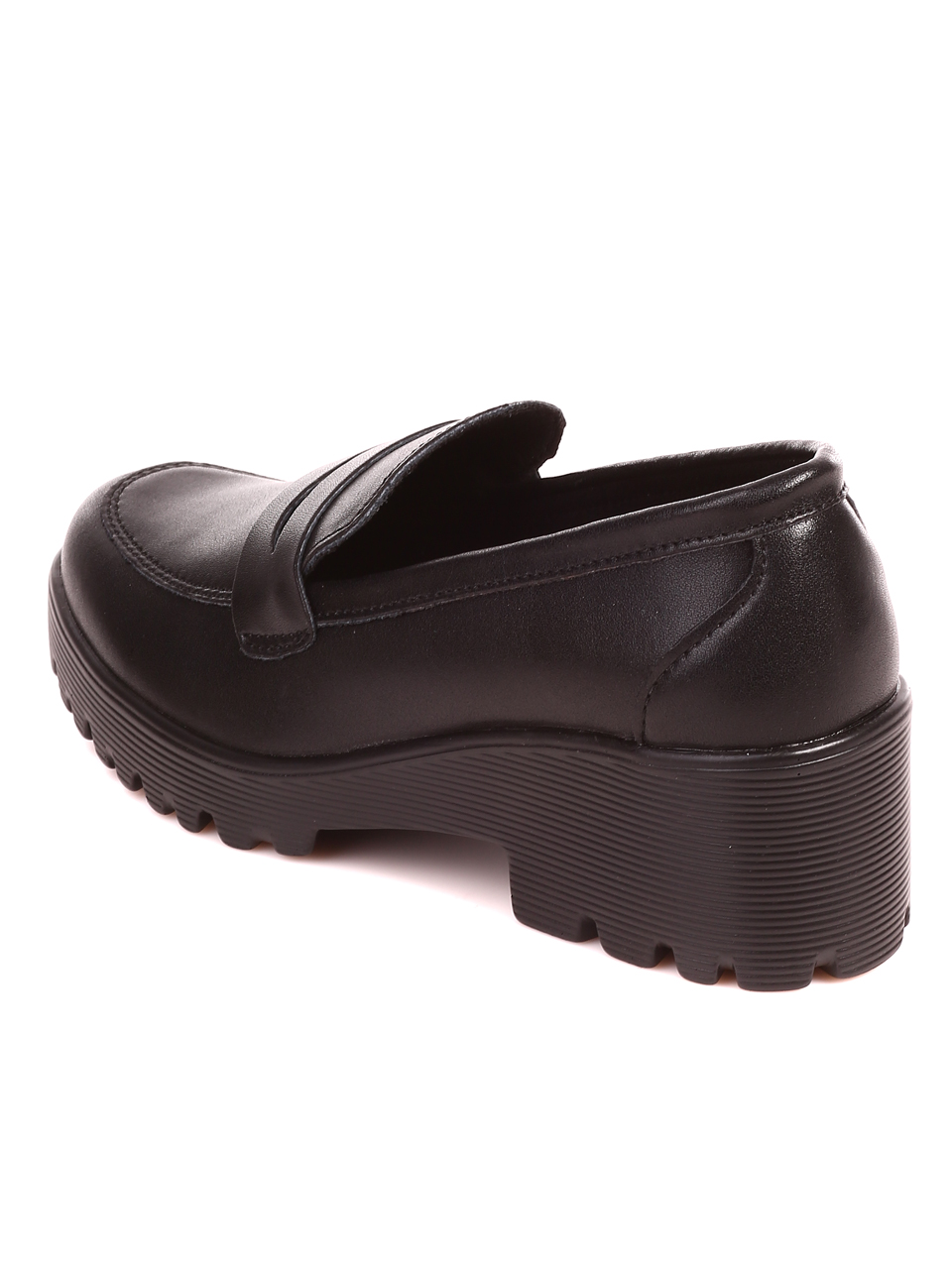 Елегантни дамски обувки от естествена кожа 3AF-22666 black