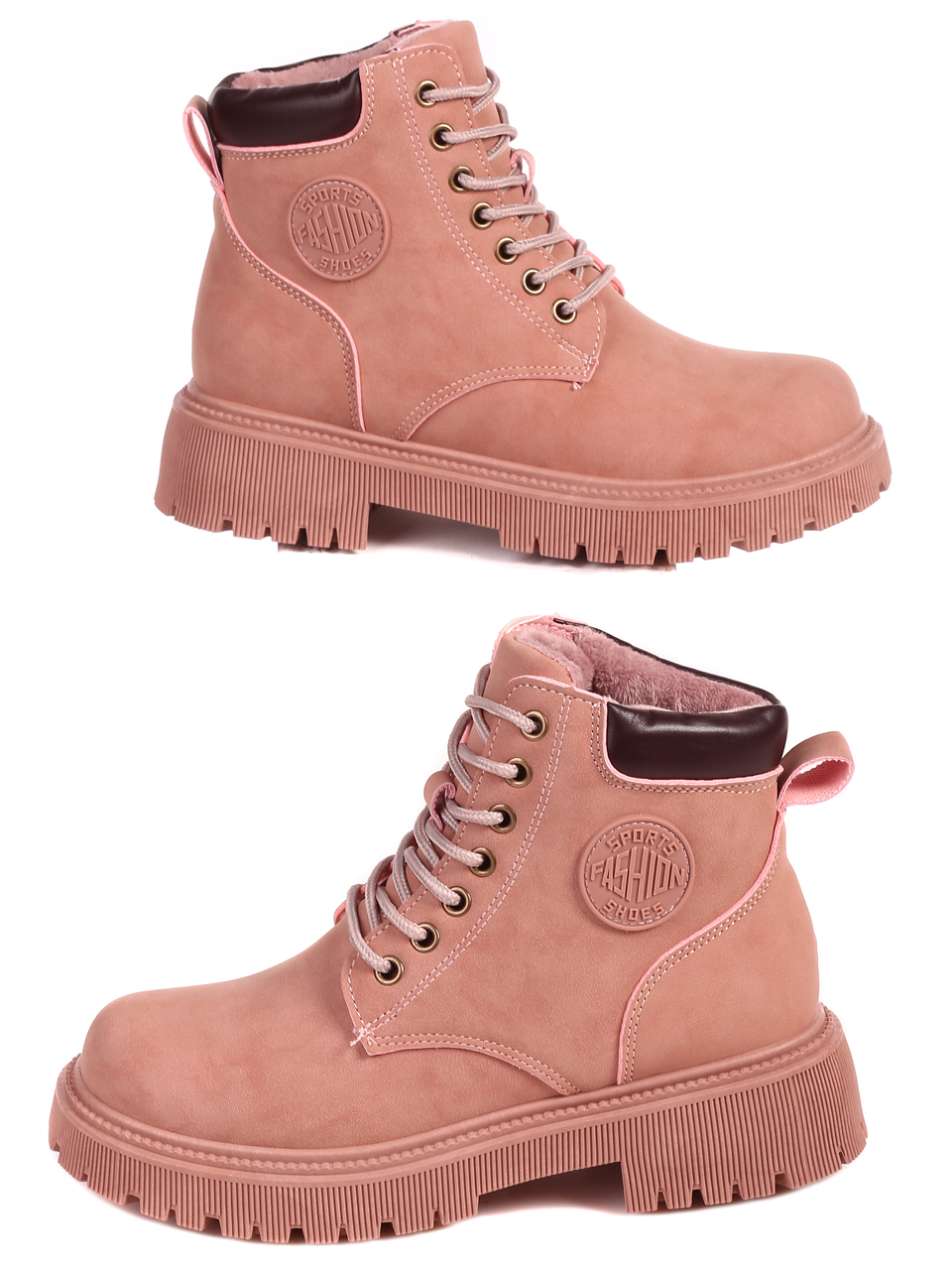 Ежедневни детски боти в розово 14U-22535 pink