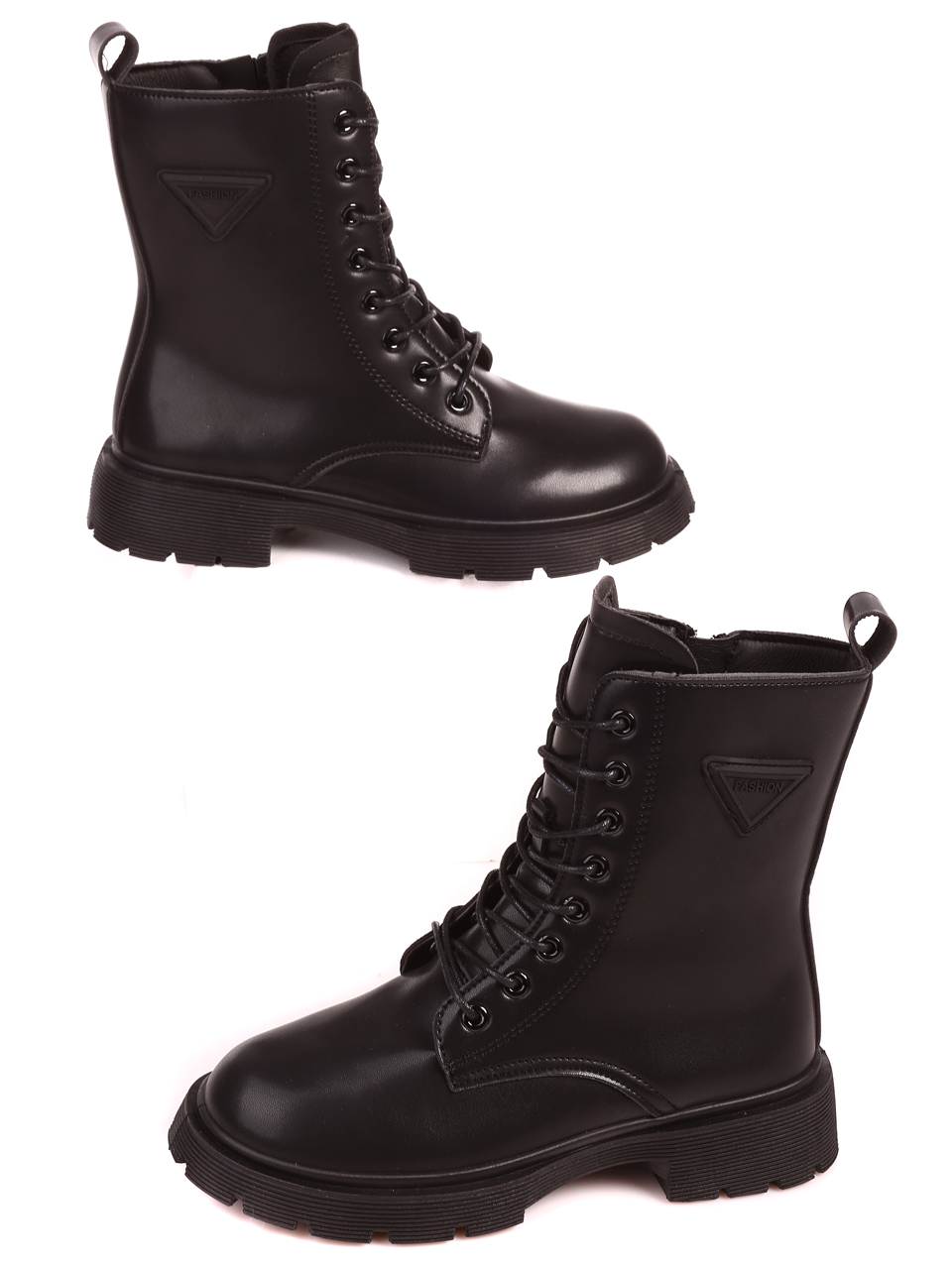 Ежедневни дамски боти в черно 2U-22542 black
