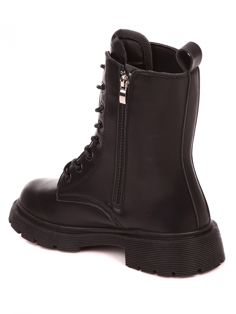 Ежедневни дамски боти в черно 2U-22542 black