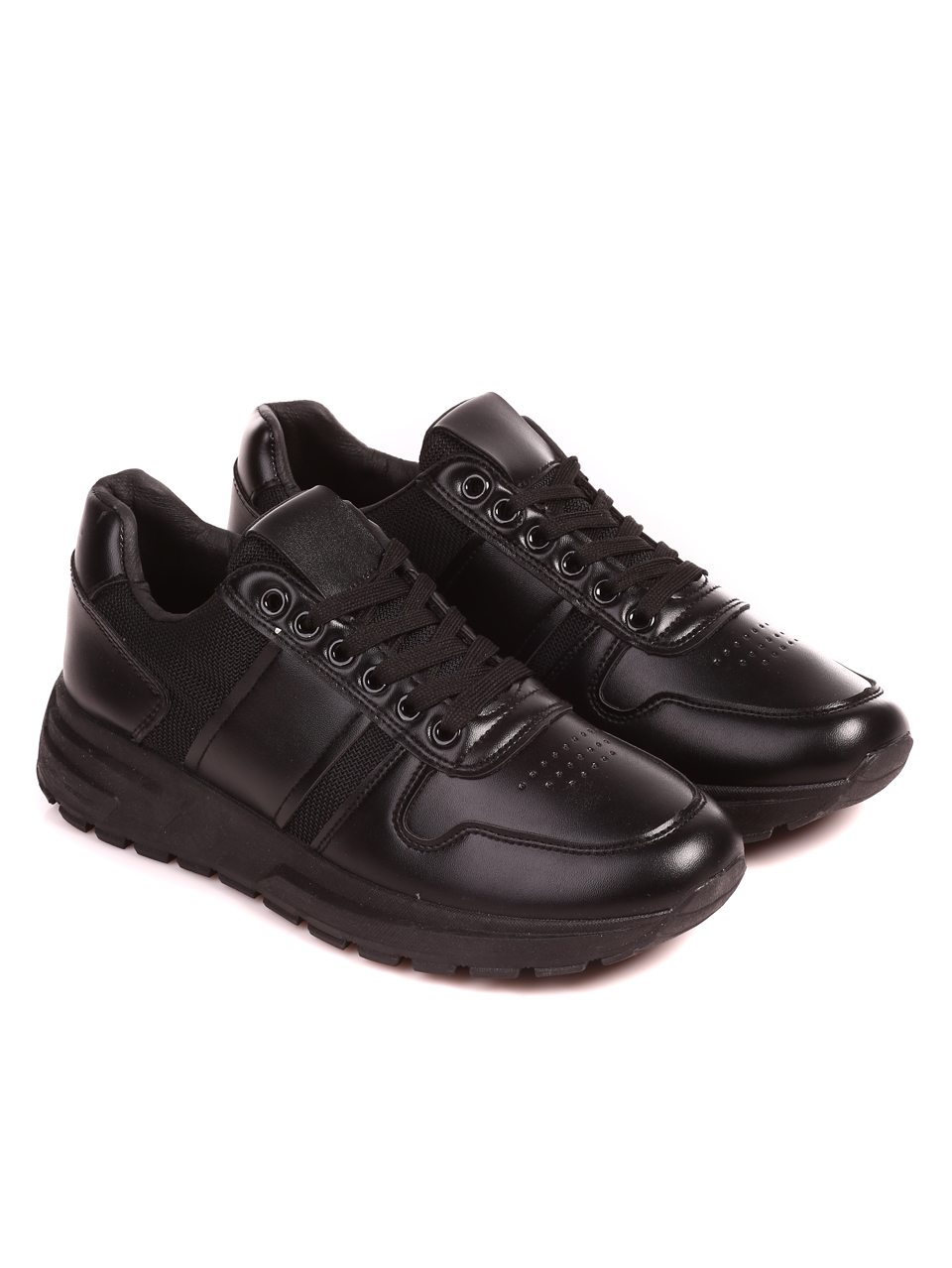 Ежедневни мъжки обувки в черно 7U-22596 all black