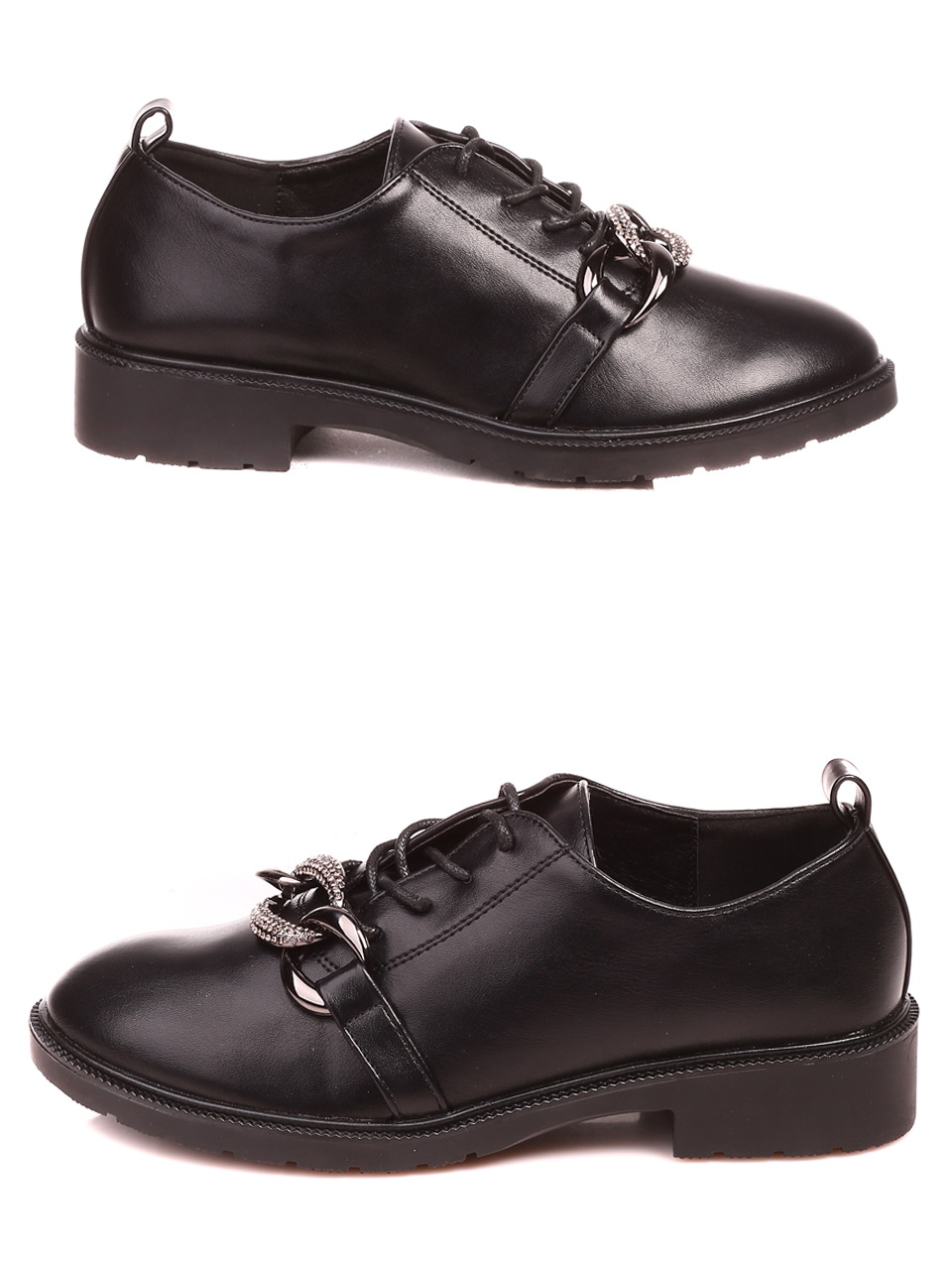 Ежедневни дамски обувки в черно 3R-22524 black