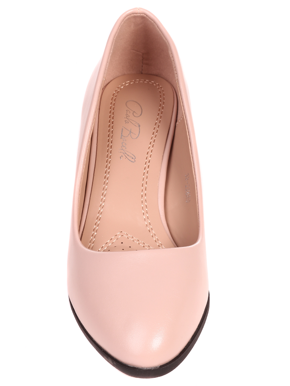 Елегантни дамски обувки на ток в бежово 3R-22680 beige