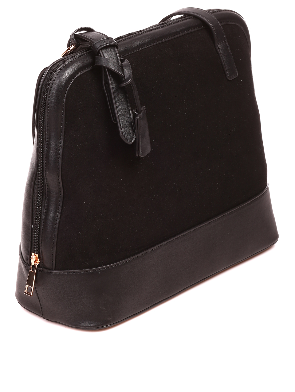 Ежедневна дамска чанта в черно 9V-22677 black