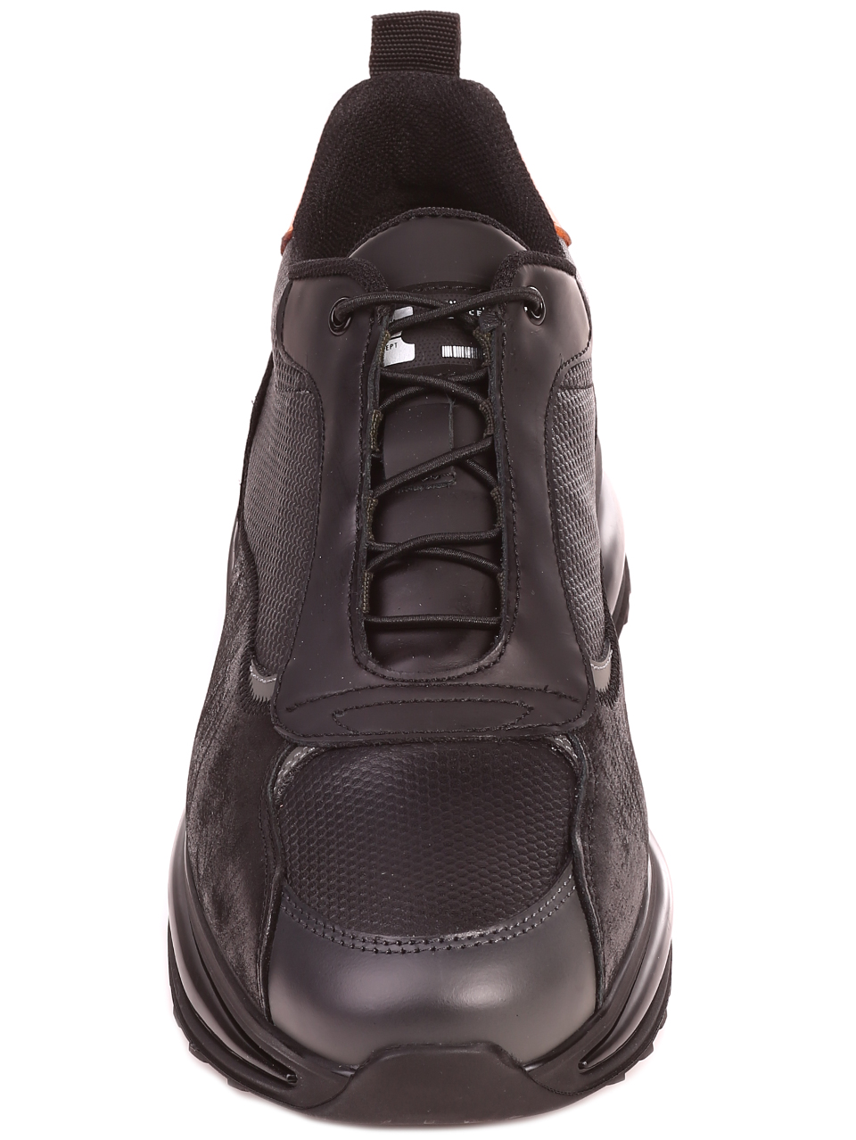 Ежедневни мъжки обувки от естествена кожа 7AT-22689 black