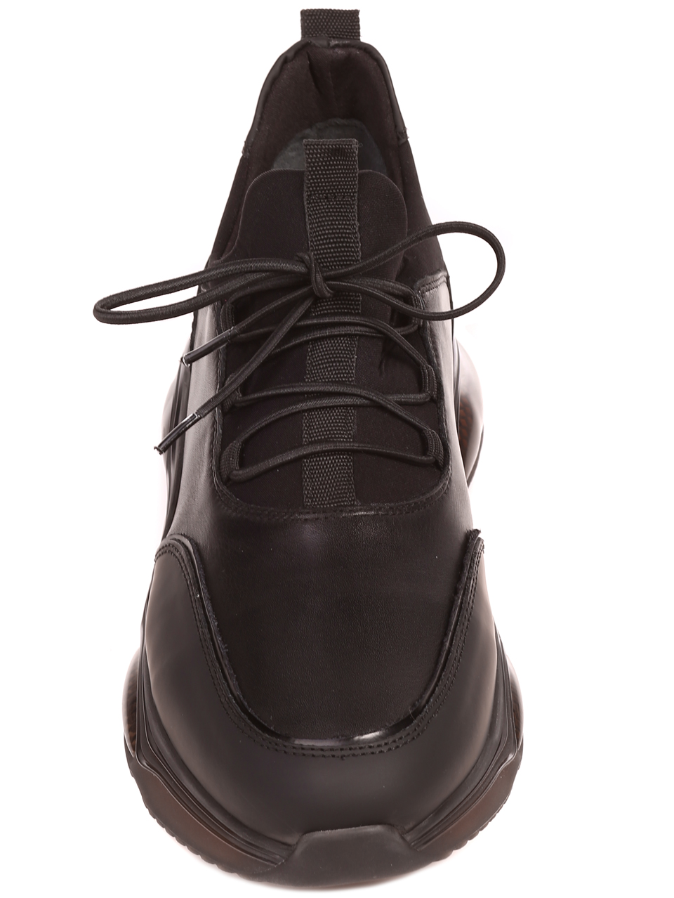 Ежедневни мъжки обувки от естествена кожа 7AT-22695 black