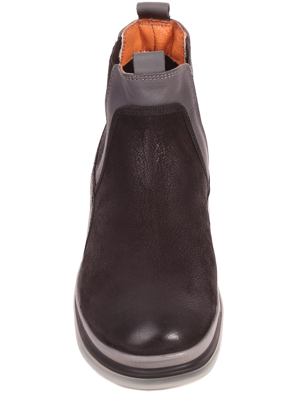 Ежедневни мъжки боти от естествена кожа 6AT-22706 black