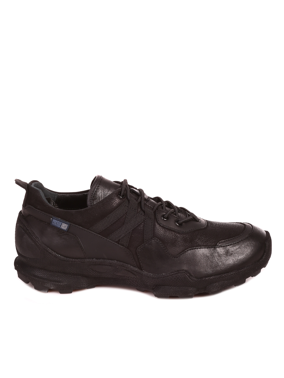 Ежедневни мъжки обувки от естествена кожа 7AT-22692 black