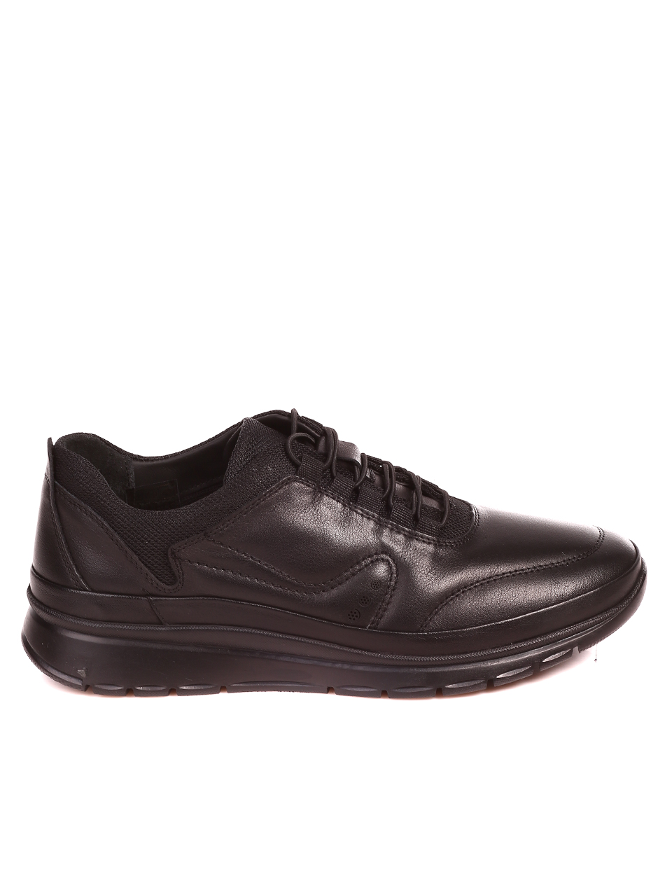 Ежедневни мъжки обувки от естествена кожа 7AT-22696 black