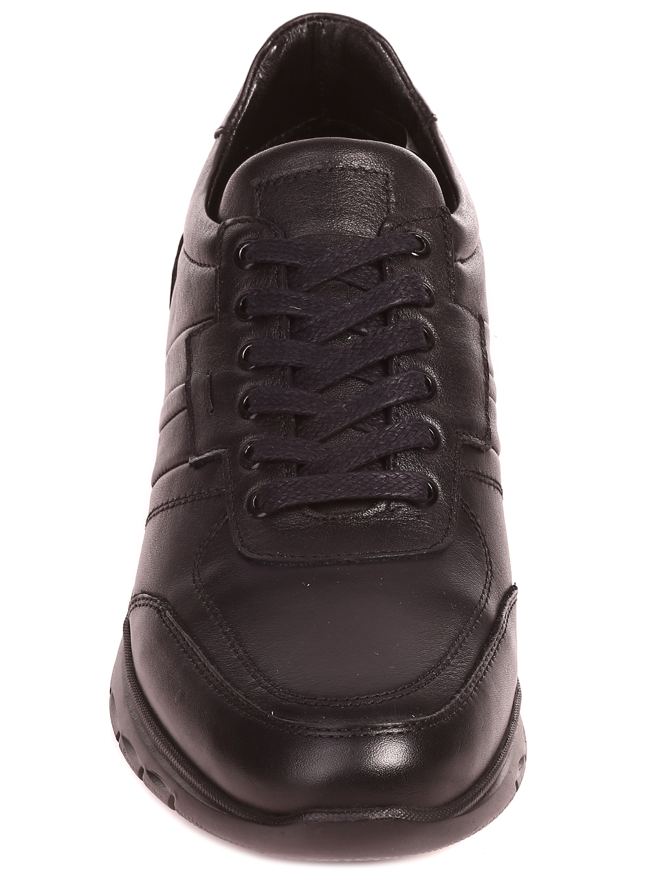 Ежедневни мъжки обувки от естествена кожа 7AT-22703 black