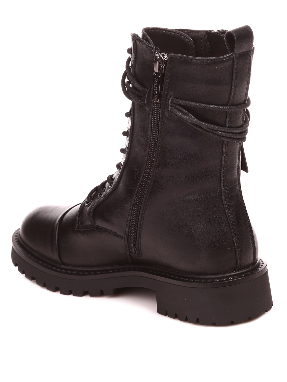 Ежедневни дамски боти от естествена кожа C355-010 black