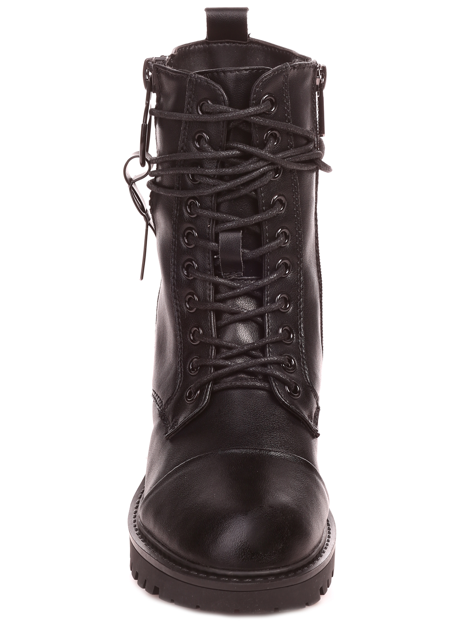 Ежедневни дамски боти от естествена кожа C355-010 black