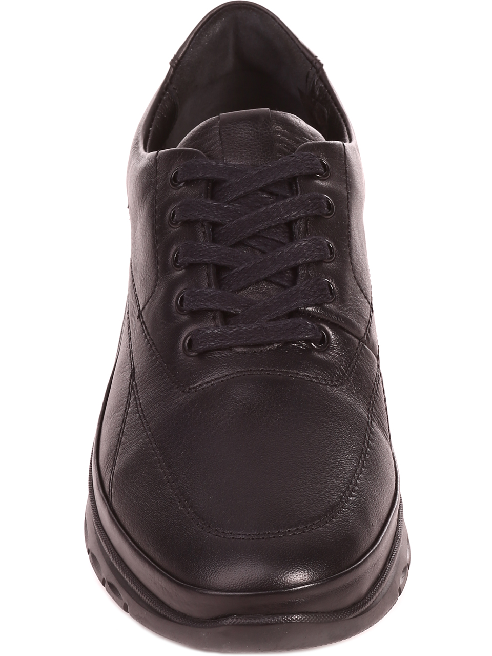 Ежедневни мъжки обувки от естествена кожа 7AT-22693 black