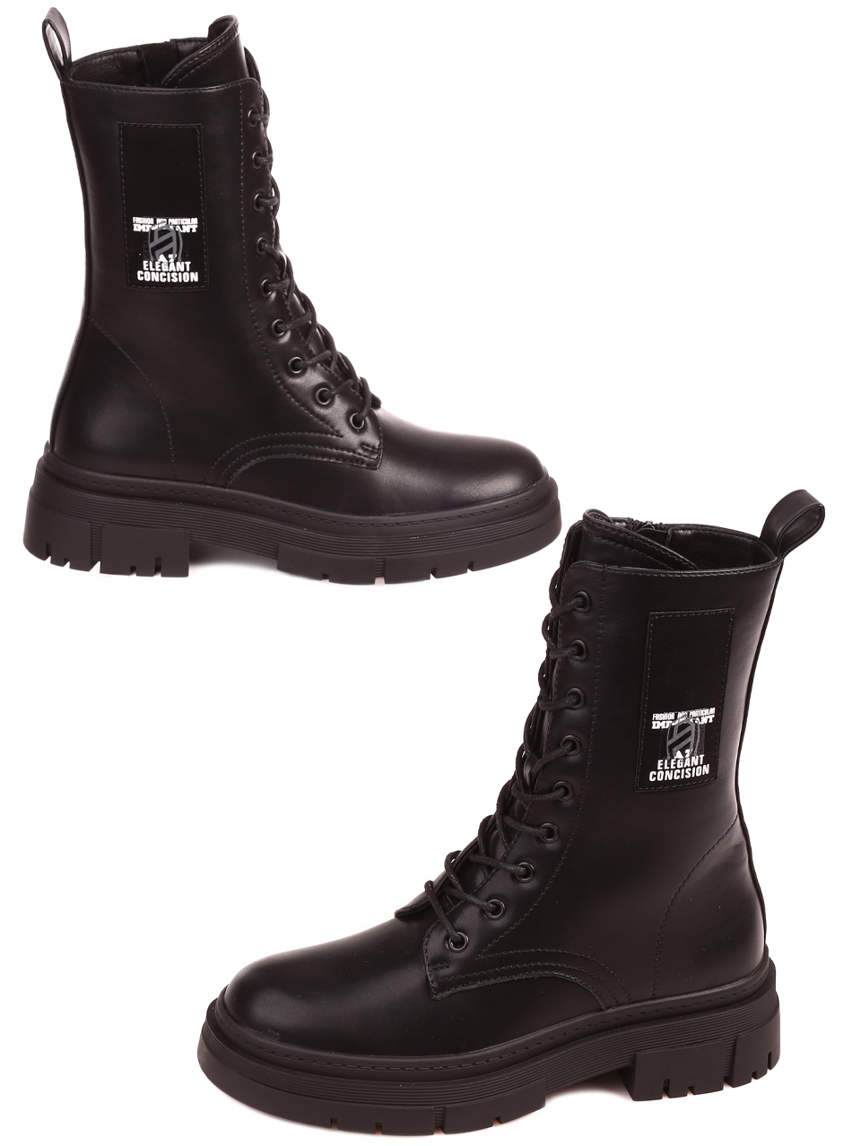 Ежедневни дамски боти в черно 2R-22505 black