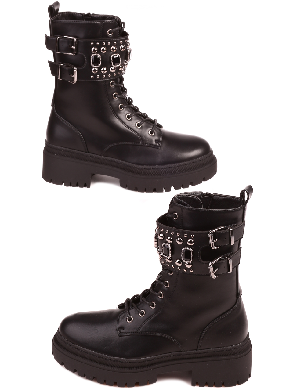 Ежедневни дамски боти в черно 2R-22506 black