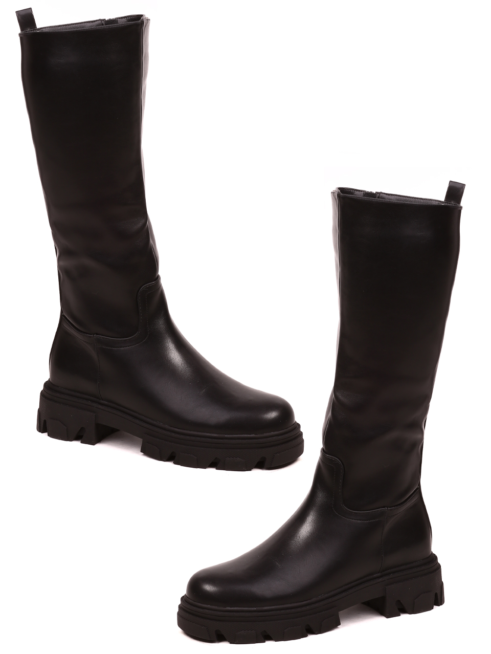 Ежедневни дамски ботуши в черно 1R-22507 black