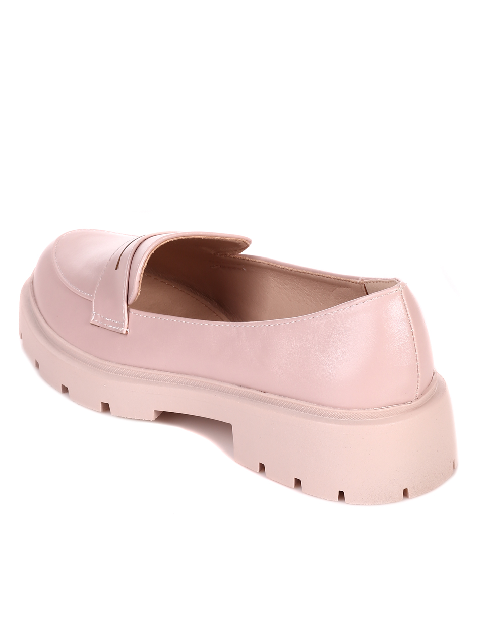 Дамски мокасини в розово 3M-22633 beige/pink