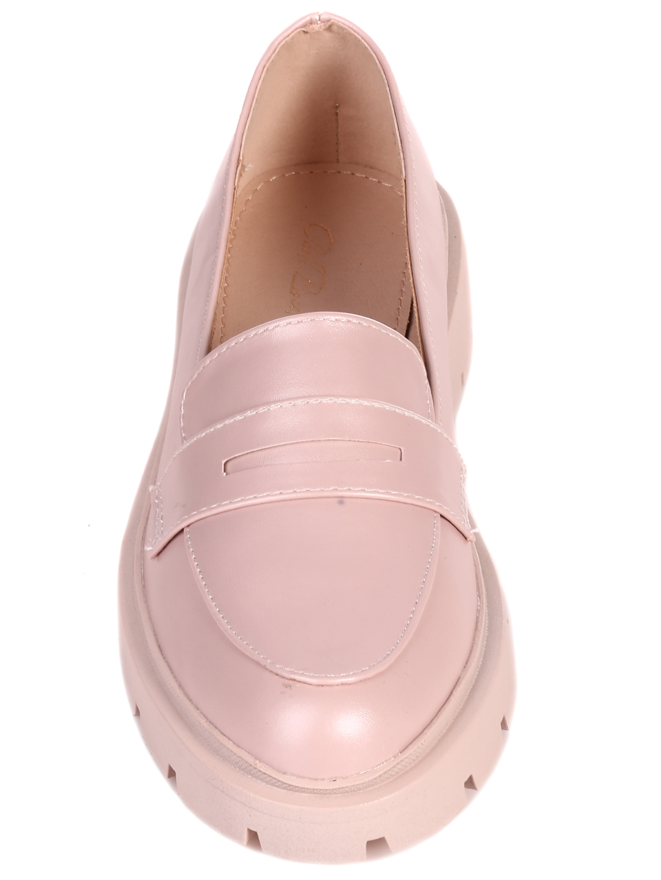 Дамски мокасини в розово 3M-22633 beige/pink