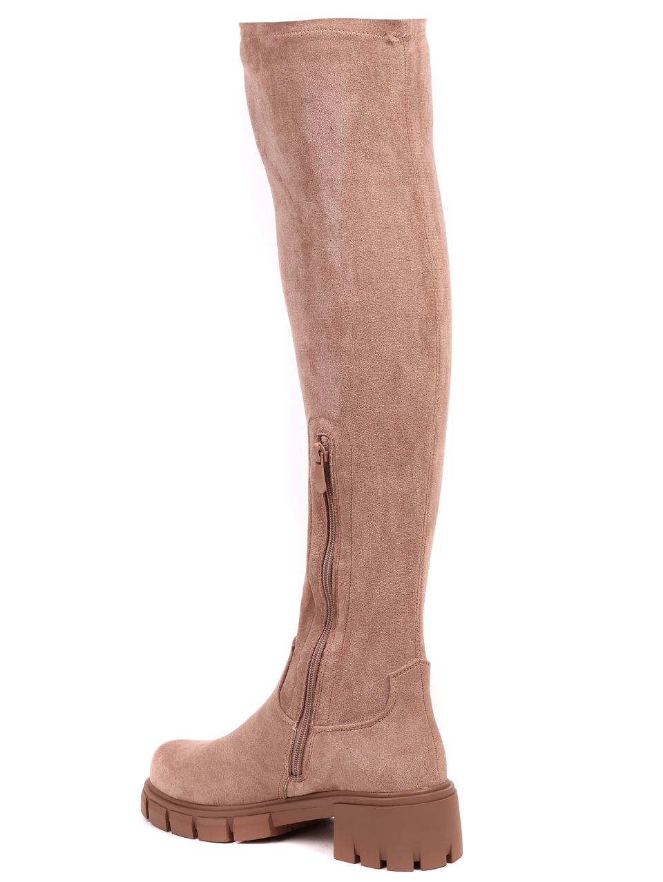 Ежедневни дамски ботуши в бежово 1R-22504 beige
