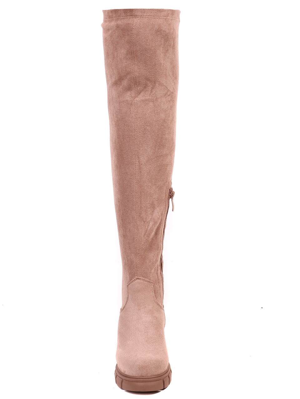 Ежедневни дамски ботуши в бежово 1R-22504 beige