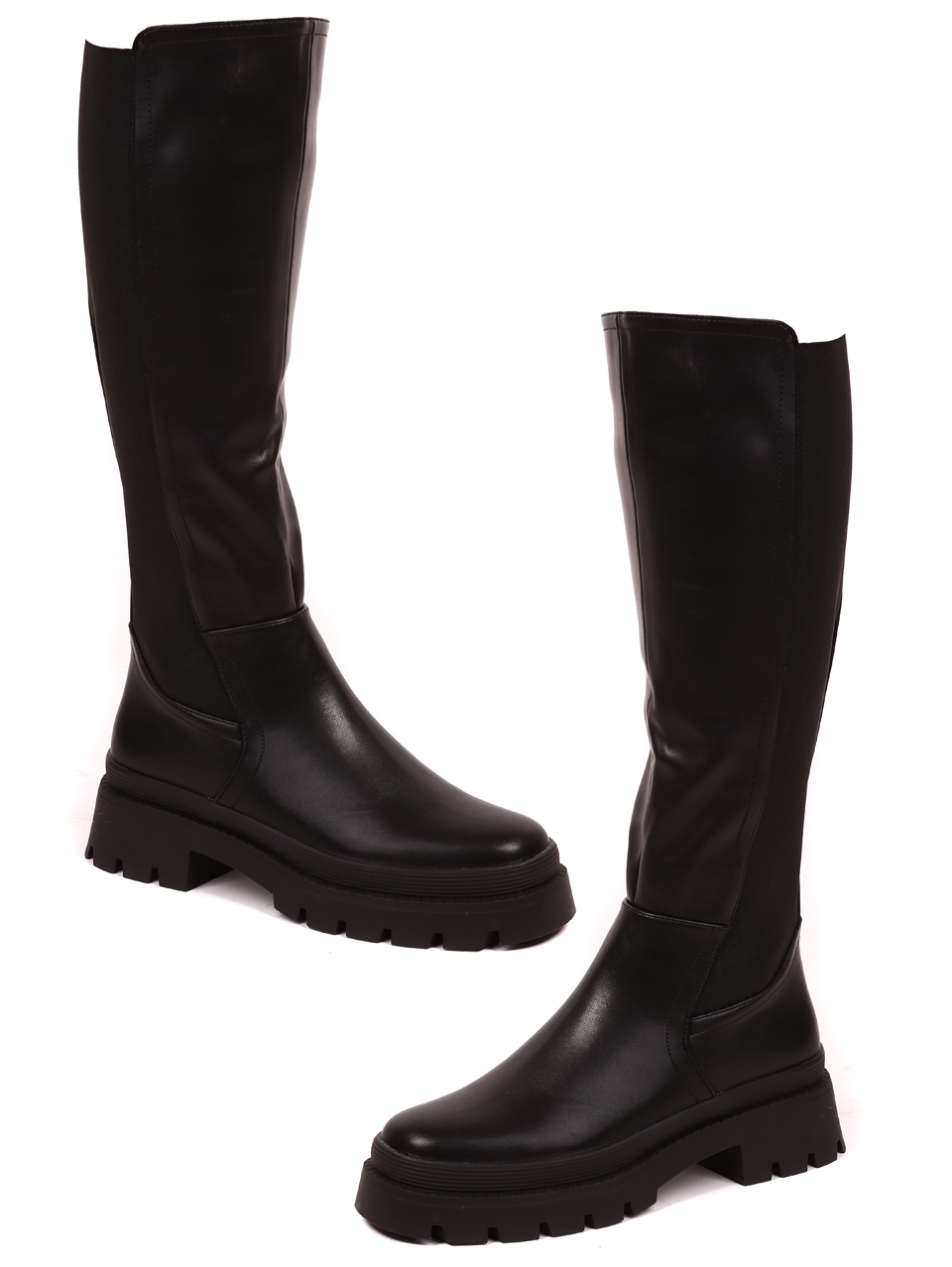 Ежедневни дамски ботуши в черно 1R-22510 black