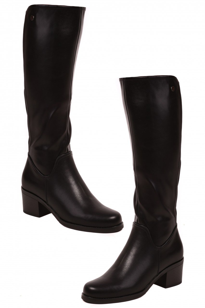 Ежедневни дамски ботуши в черно 1R-22511 black