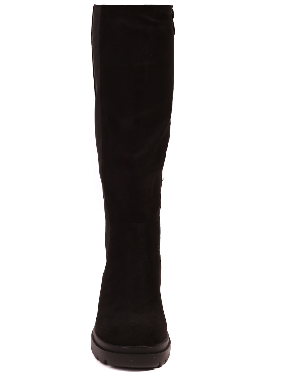Ежедневни дамски ботуши в черно 1R-22563 black microfiber