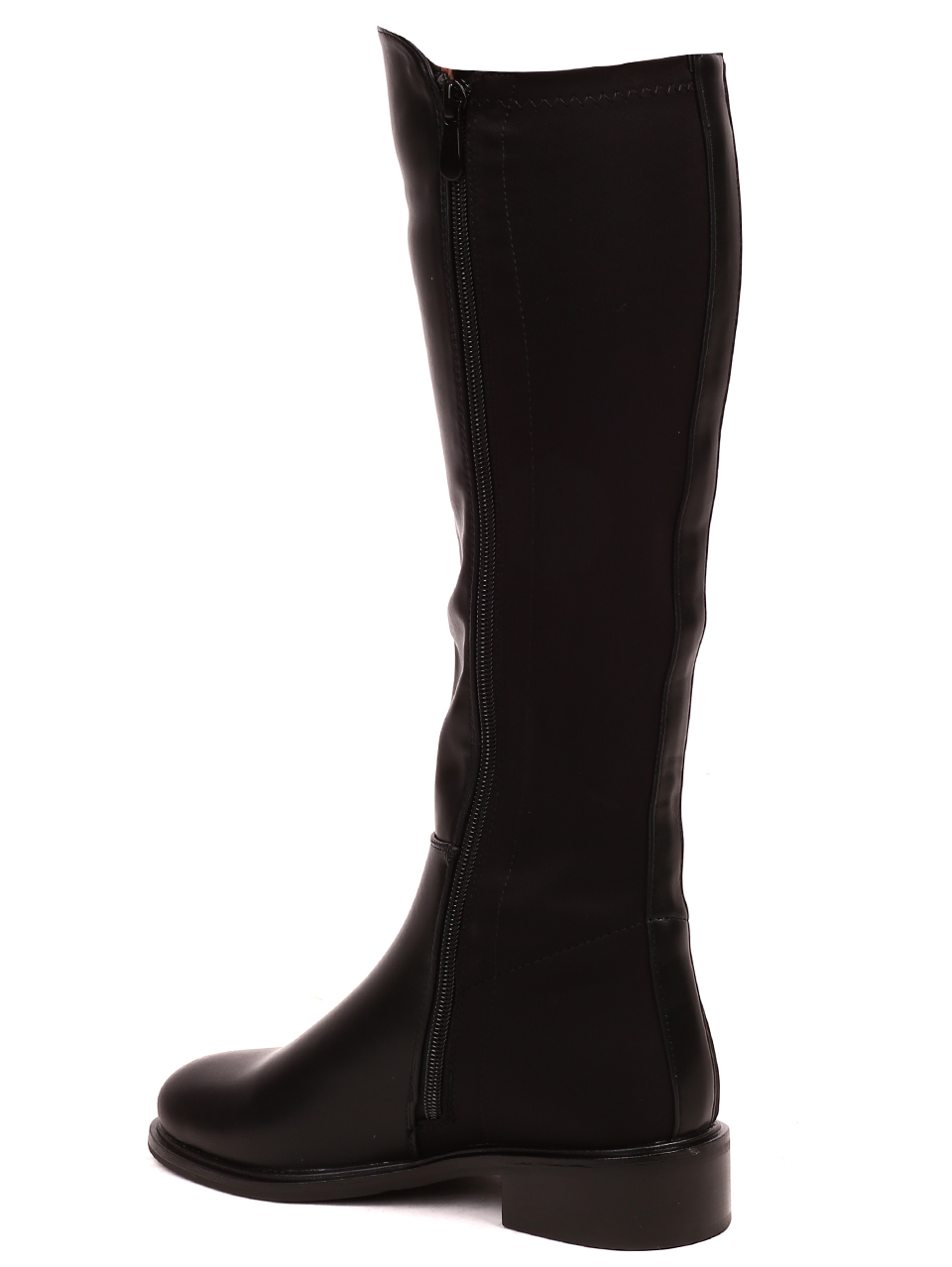 Ежедневни дамски ботуши в черно 1R-22519 black pu