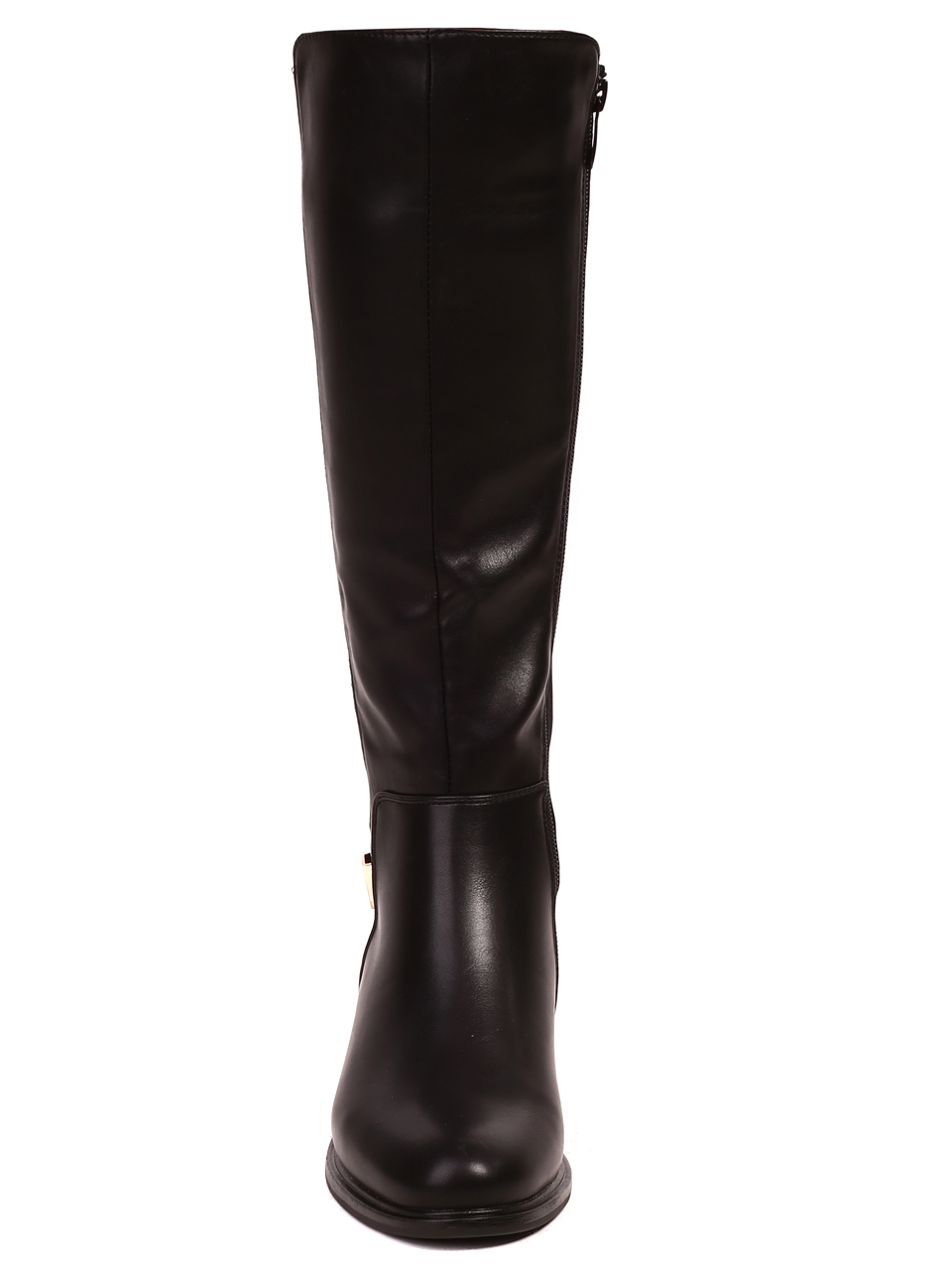 Ежедневни дамски ботуши в черно 1R-22519 black pu