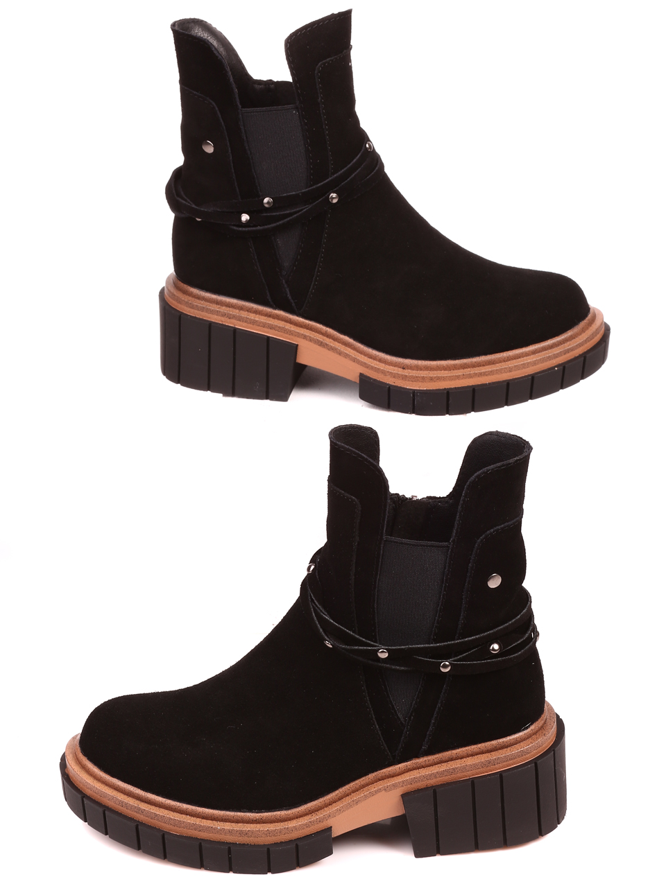 Ежедневни дамски боти в черно 2AF-22652 black