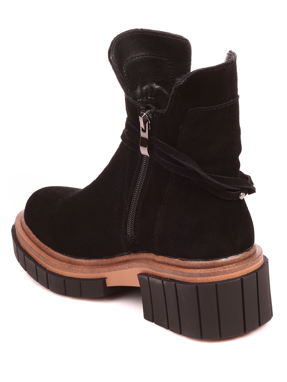 Ежедневни дамски боти в черно 2AF-22652 black