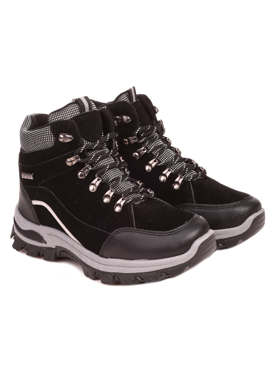Ежедневни дамски боти в черно 2U-22528 black