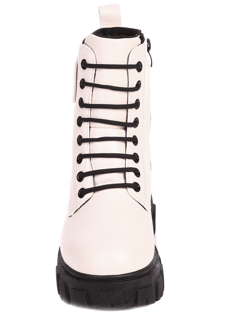Ежедневни дамски боти в бежово 2U-22529 beige