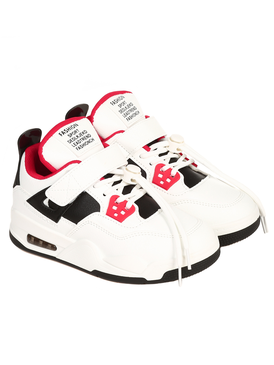 Ежедневни детски обувки в бяло и червено 18U-22681 white/red