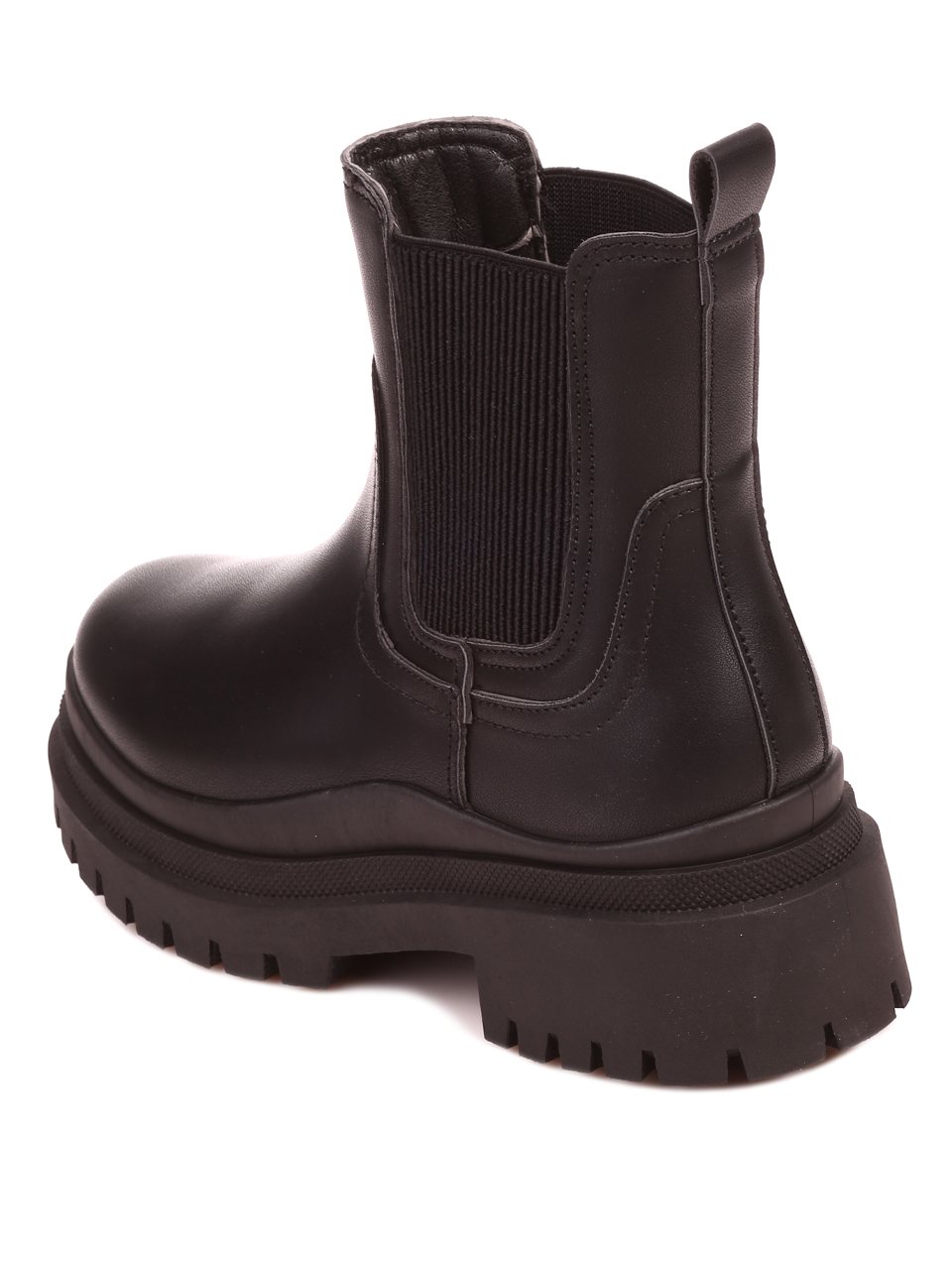 Ежедневни дамски боти в черно 2U-22601 black