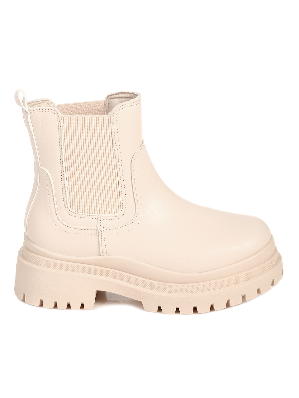 Ежедневни дамски боти в бежово 2U-22601 lt.beige