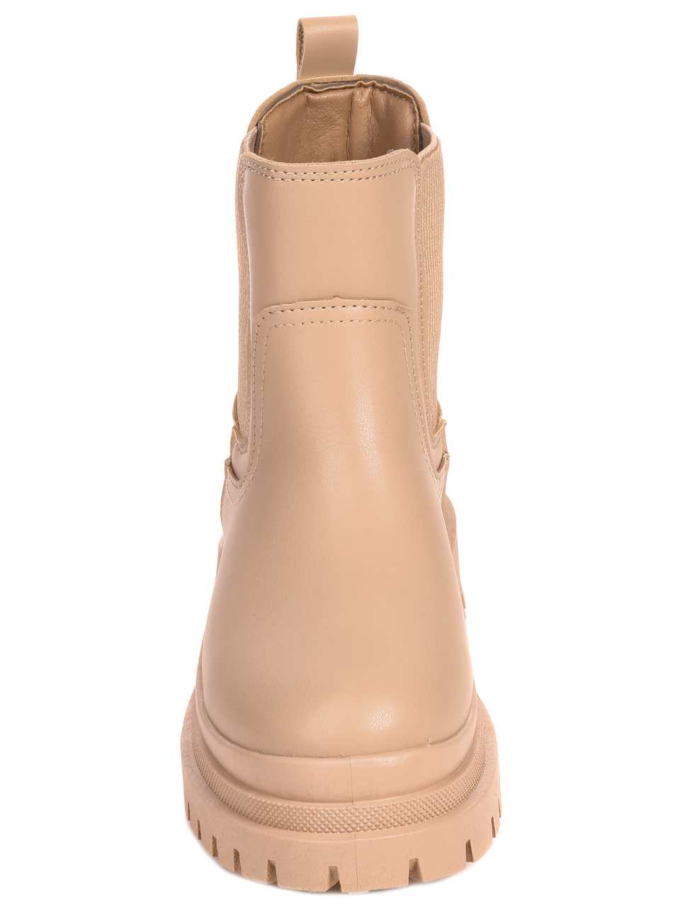 Ежедневни дамски боти в бежово 2U-22601 dk.beige