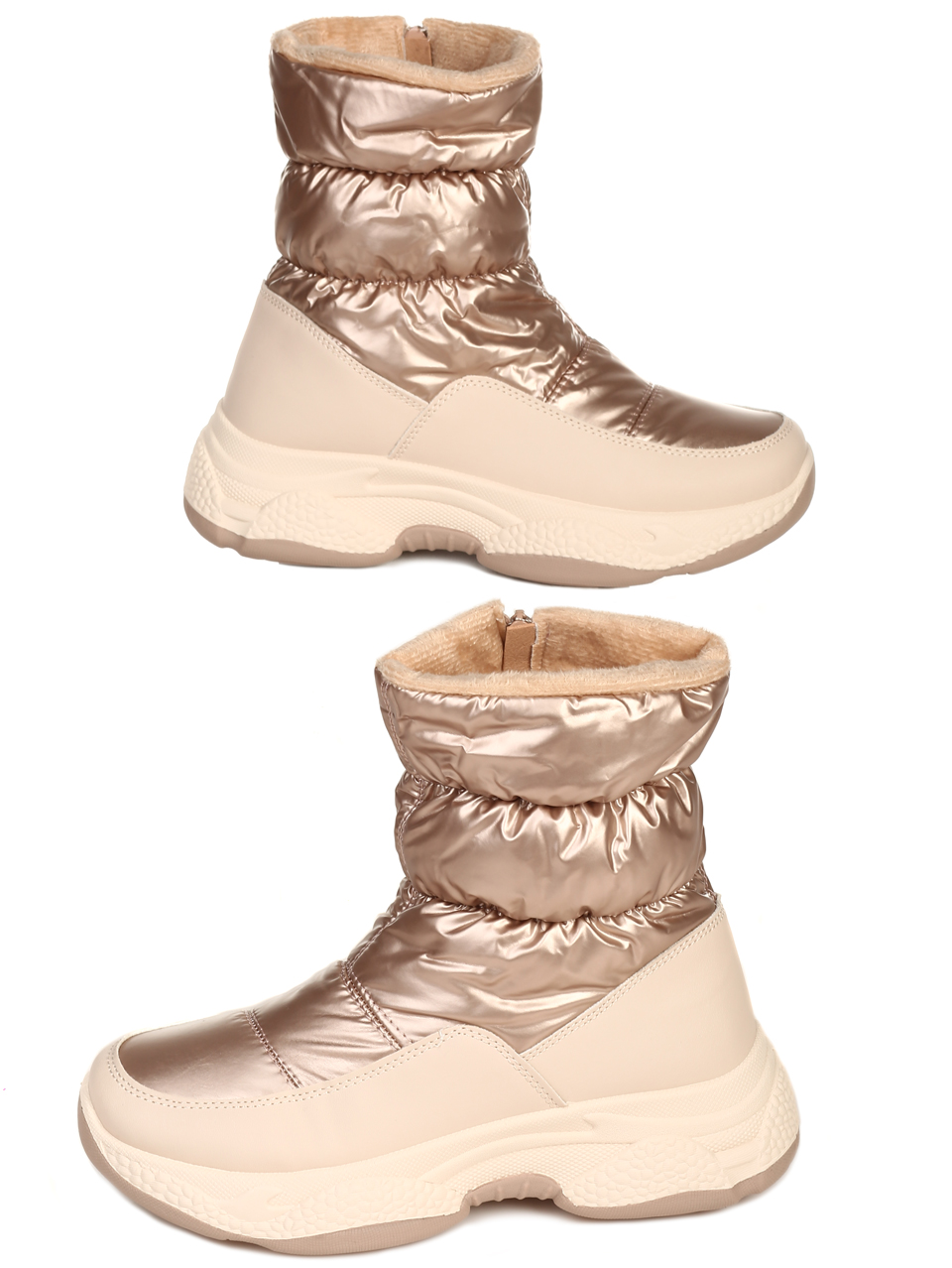 Ежедневни дамски комфортни апрески в бежово 2U-21695 beige
