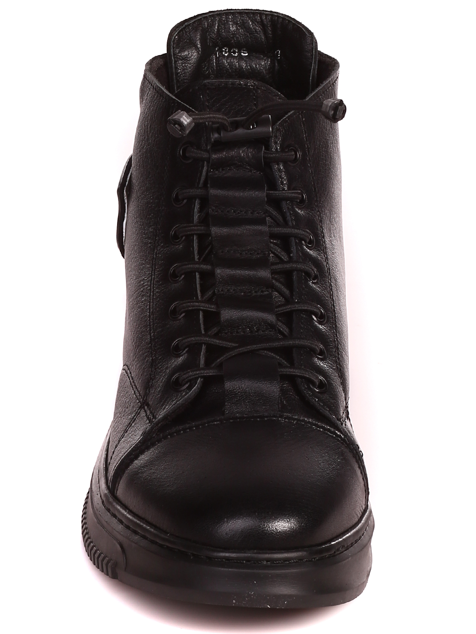 Ежедневни мъжки боти от естествена кожа 6AT-22767 black