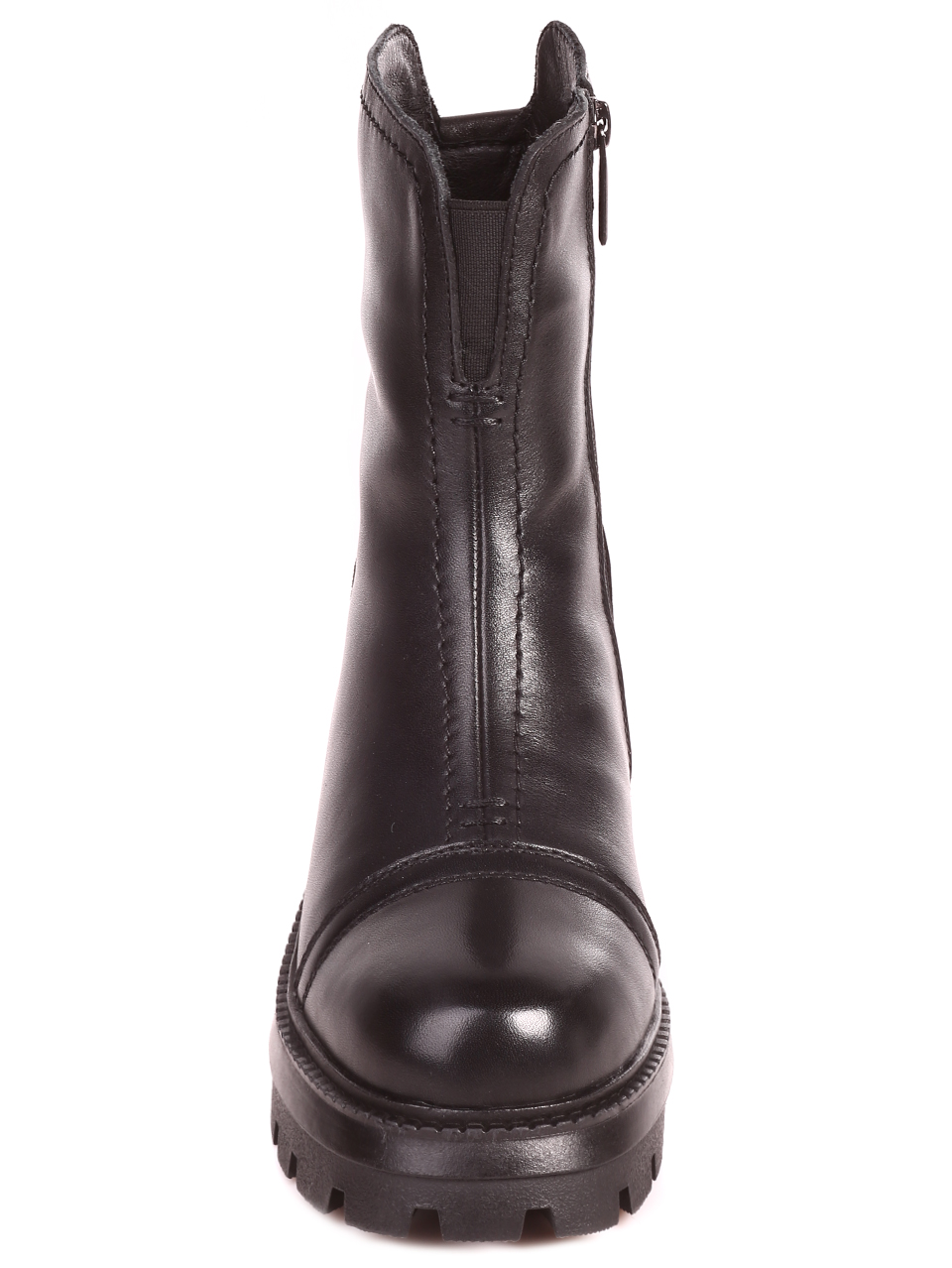 Ежедневни дамски класически боти от естествена кожа в черно 3088M-Q917-1 black