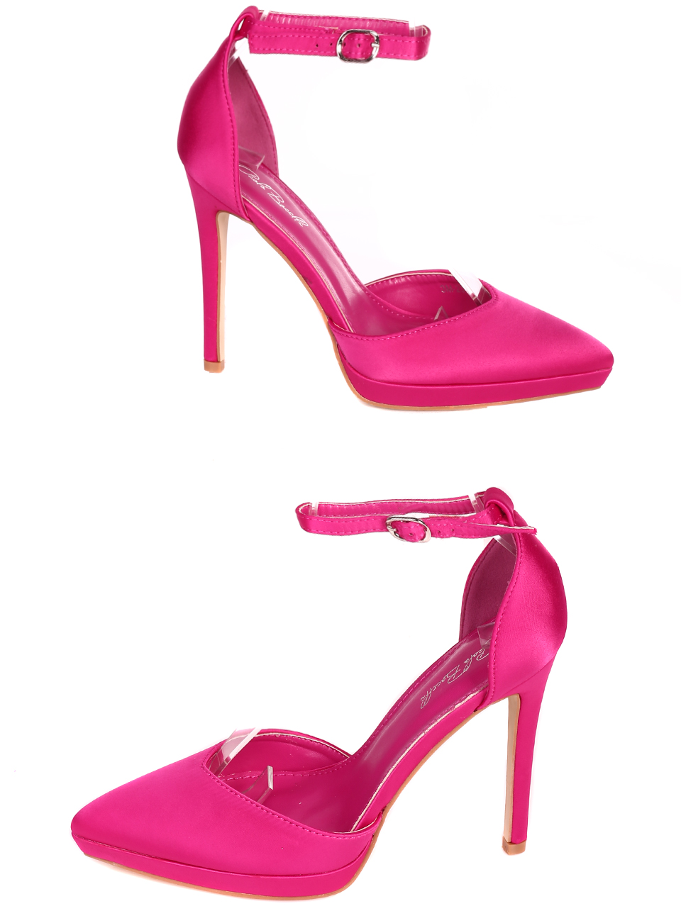 Елегантни дамски обувки на висок ток 3M-23003 fuchsia