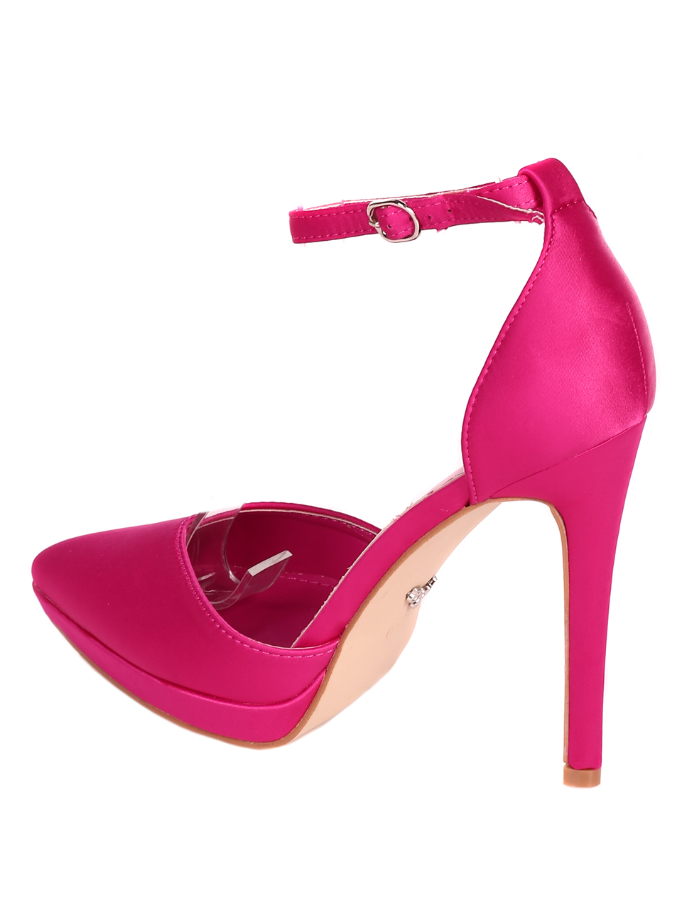 Елегантни дамски обувки на висок ток 3M-23003 fuchsia