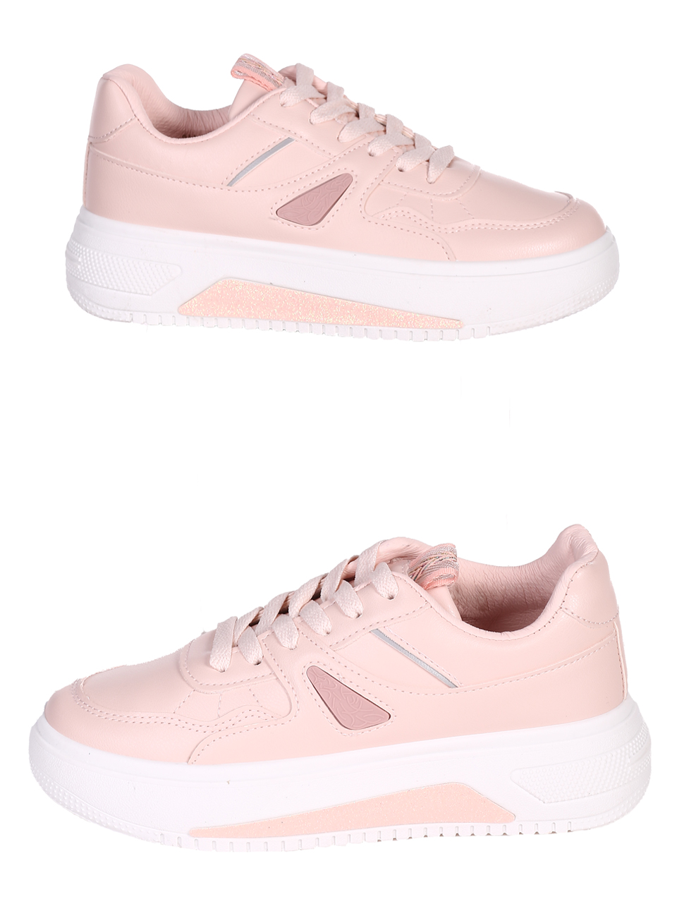 Ежедневни дамски комфортни обувки на платформа 3U-23055 pink