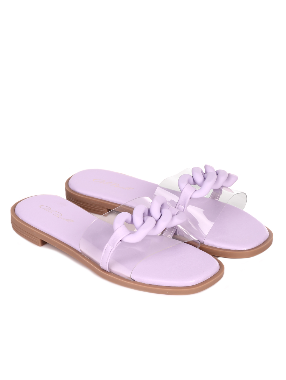 Ежедневни дамски чехли в лилаво 5H-23096 purple