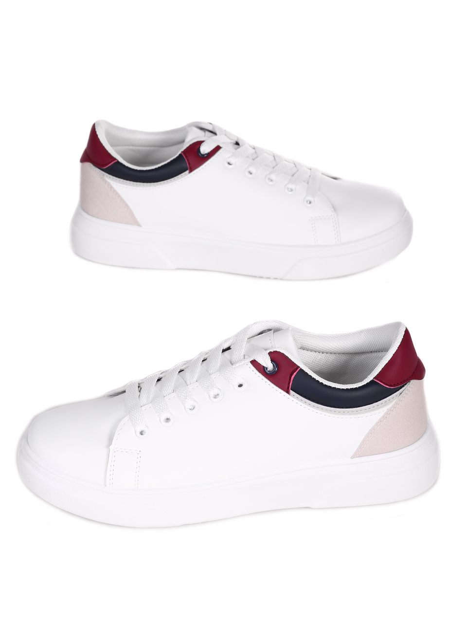 Ежедневни мъжки обувки в бяло 7U-23209 white