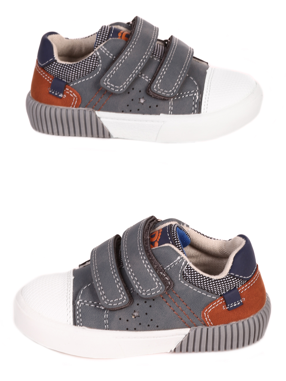 Комфортни детски обувки в синьо 297-047 dusty blue