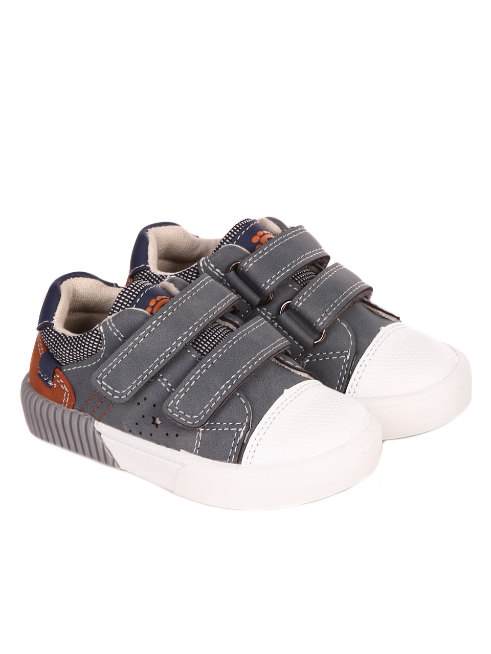 Комфортни детски обувки в синьо 297-047 dusty blue