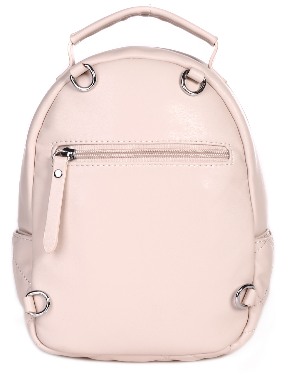 Дамска малка раничка в бежово 9Q-23068 white