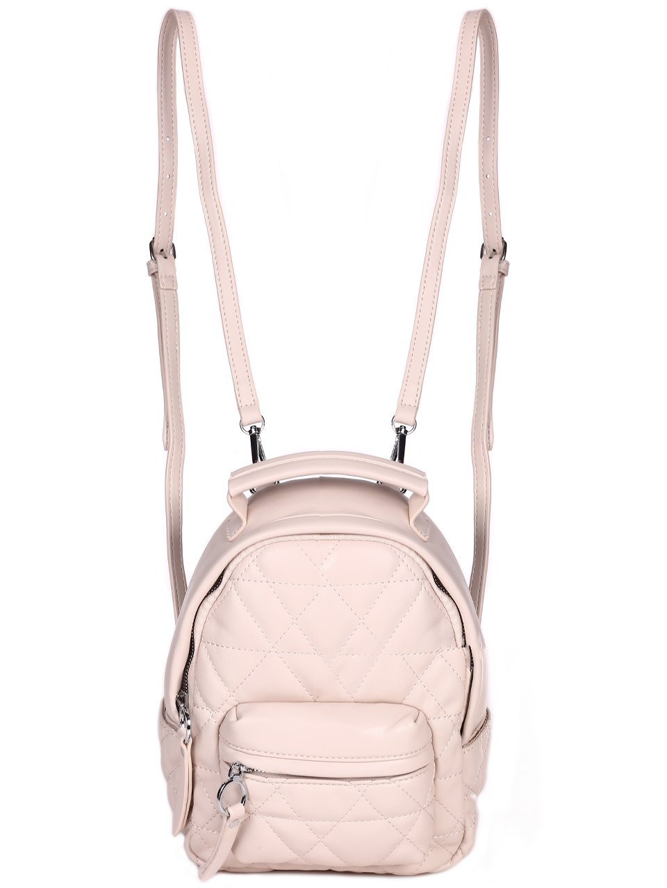 Дамска малка раничка в бежово 9Q-23068 white
